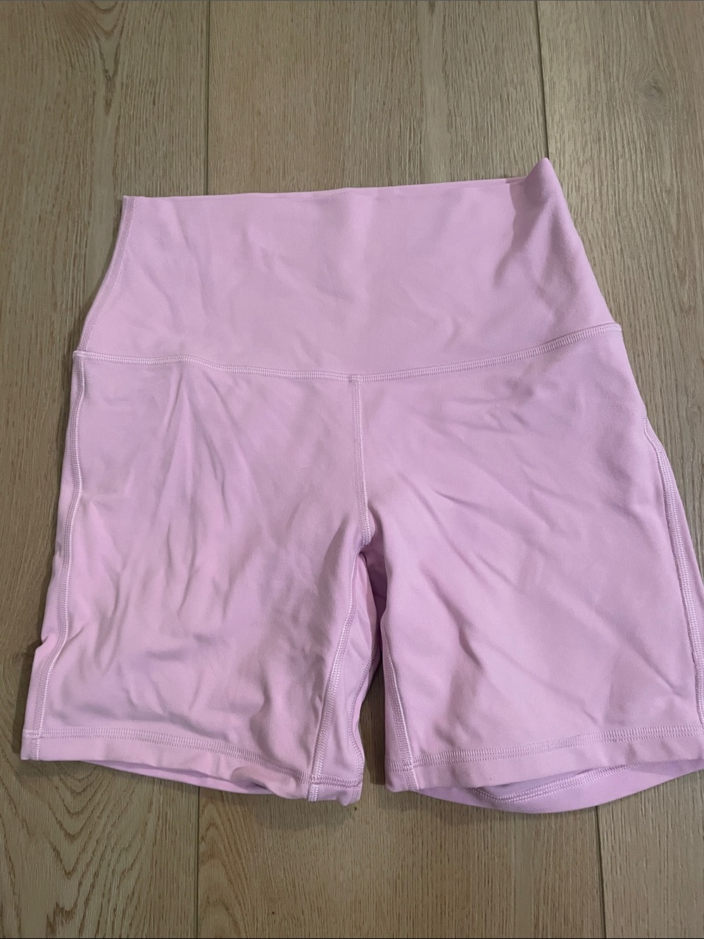 lululemon athletica Light Pink High-Waist Bike Shorts